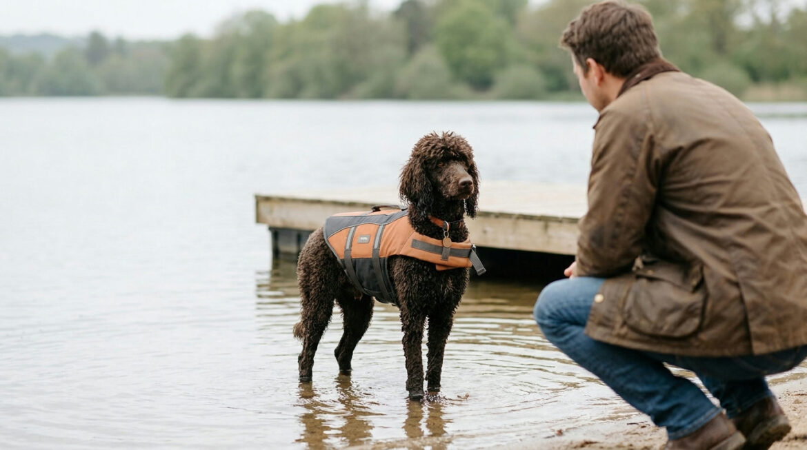 poodle life jacket fit on a Standard Poodle